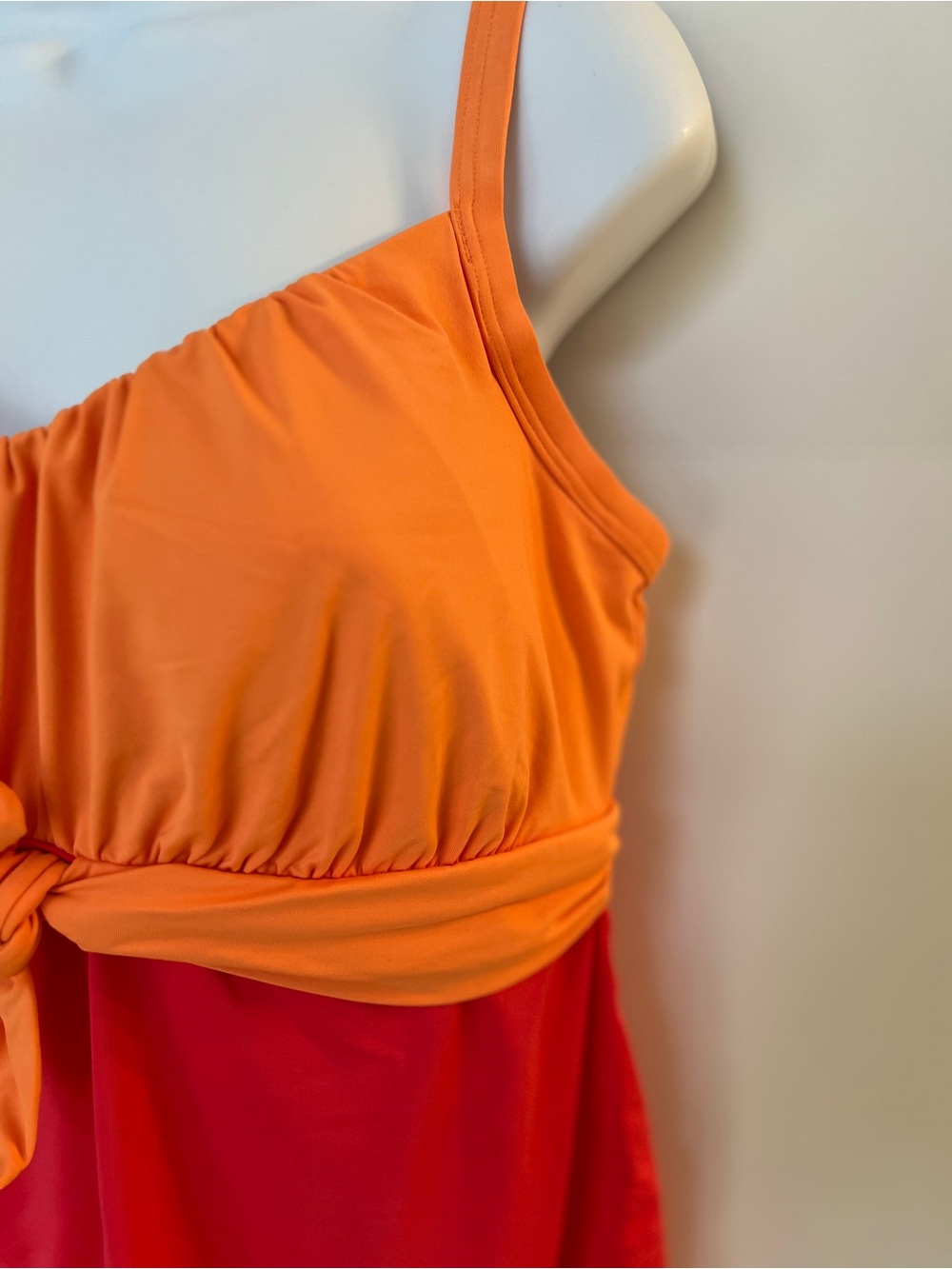 Coco Reef Orange and Coral Two-Piece Tankini Swim Set - Picture 4 of 11